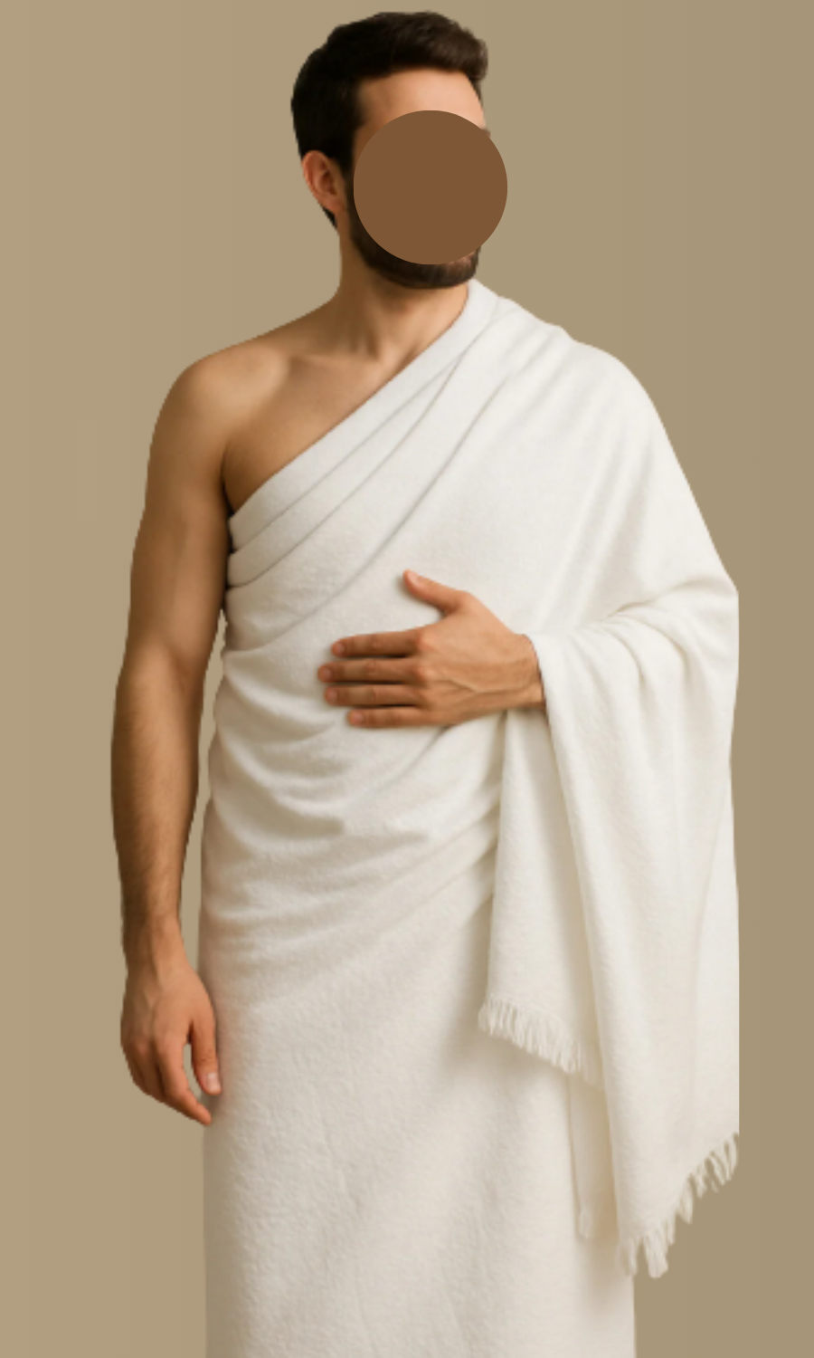 Premium 2-Piece Bamboo Ihraam Set – Soft, Eco-Friendly, White Ihram Towels for Hajj & Umrah