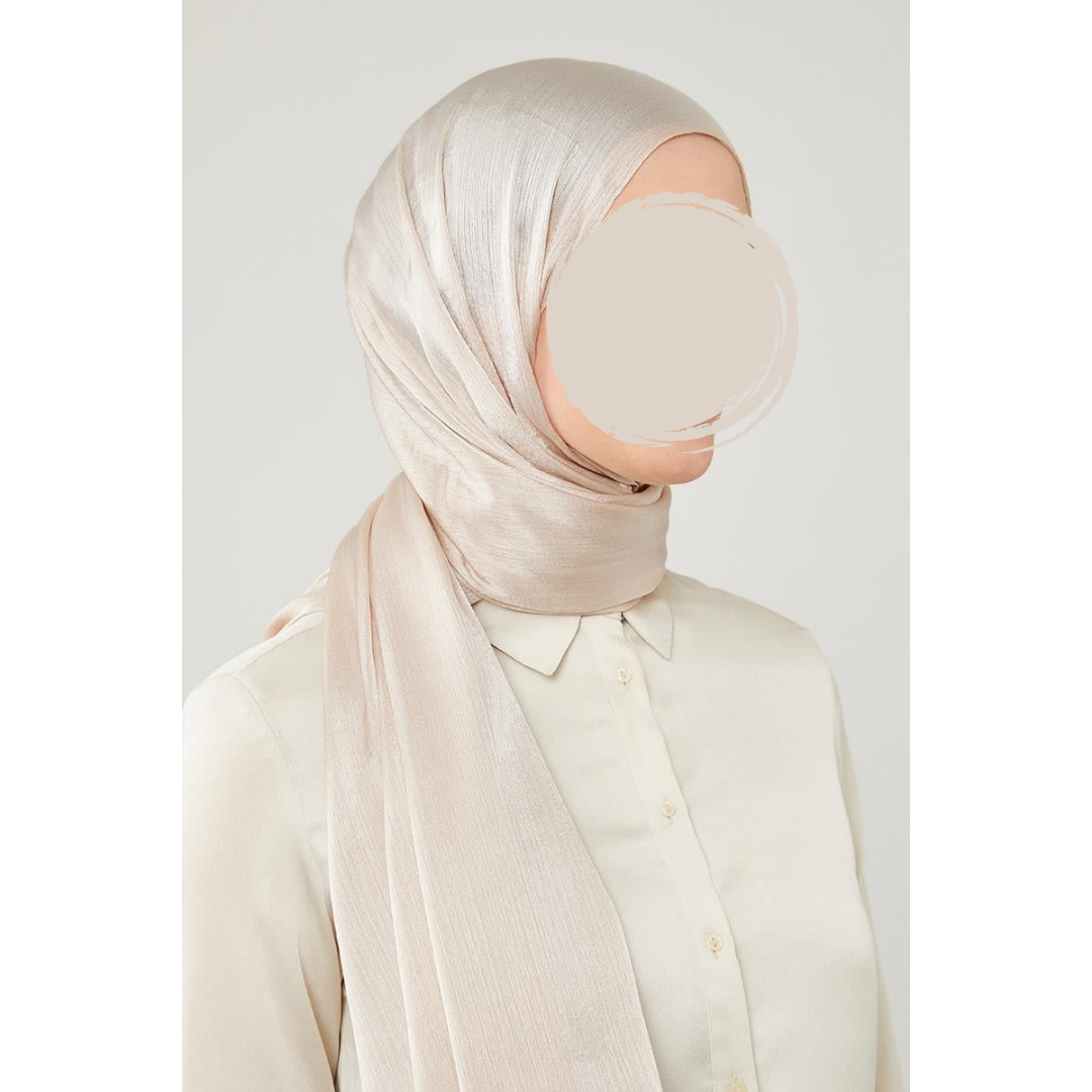 Shiny Textured Shawl Hijab – Elegant and Stylish Headscarf for Women