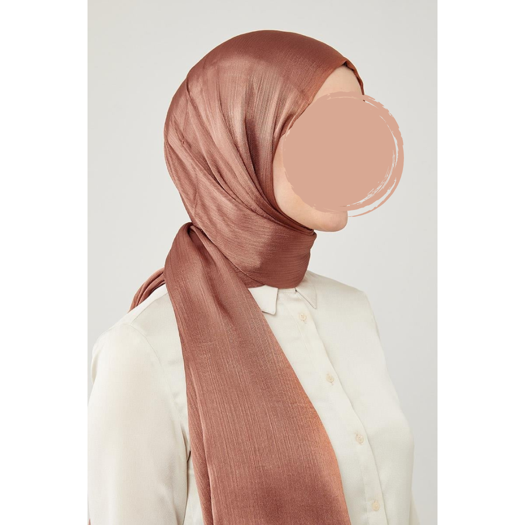 Shiny Textured Shawl Hijab – Elegant and Stylish Headscarf for Women
