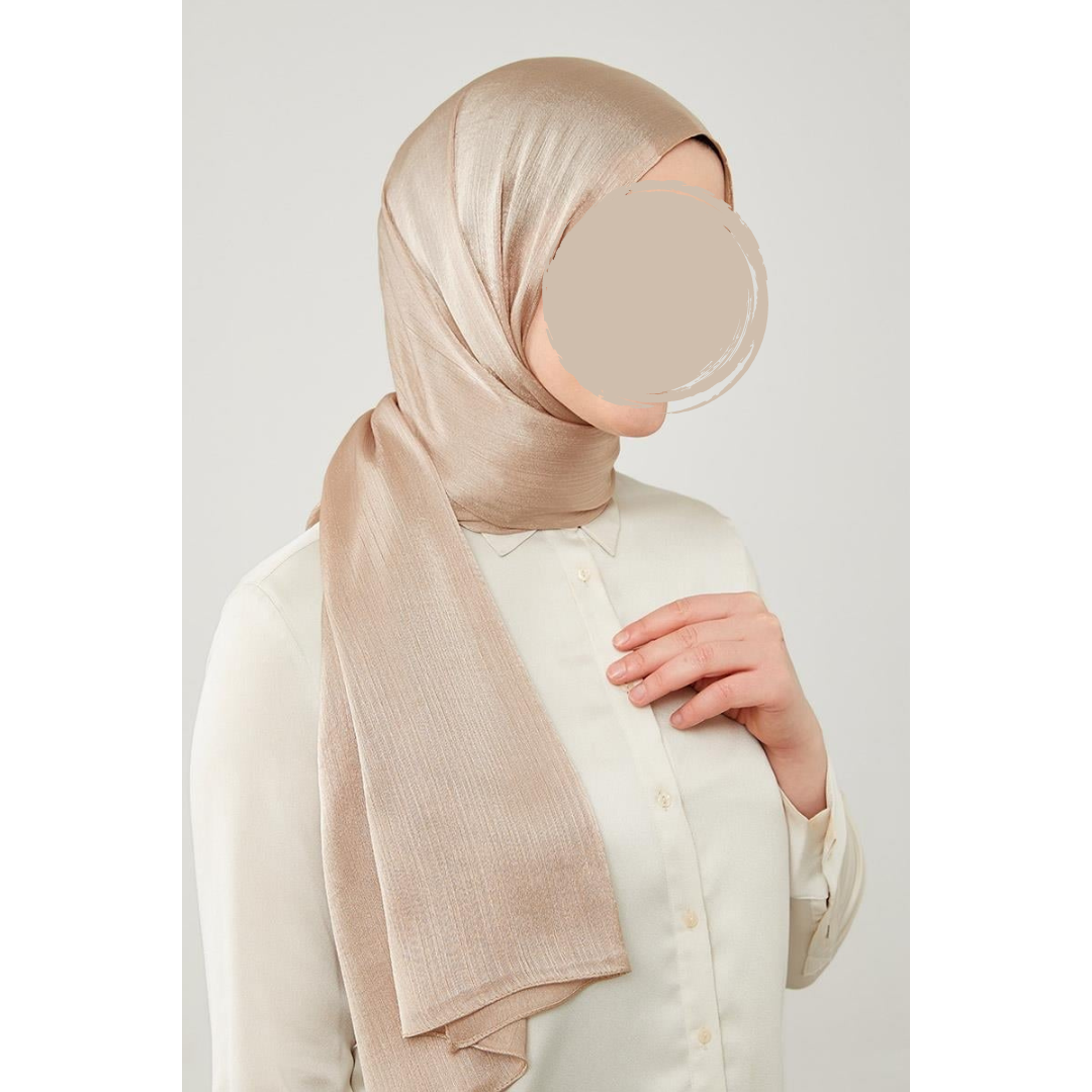 Shiny Textured Shawl Hijab – Elegant and Stylish Headscarf for Women