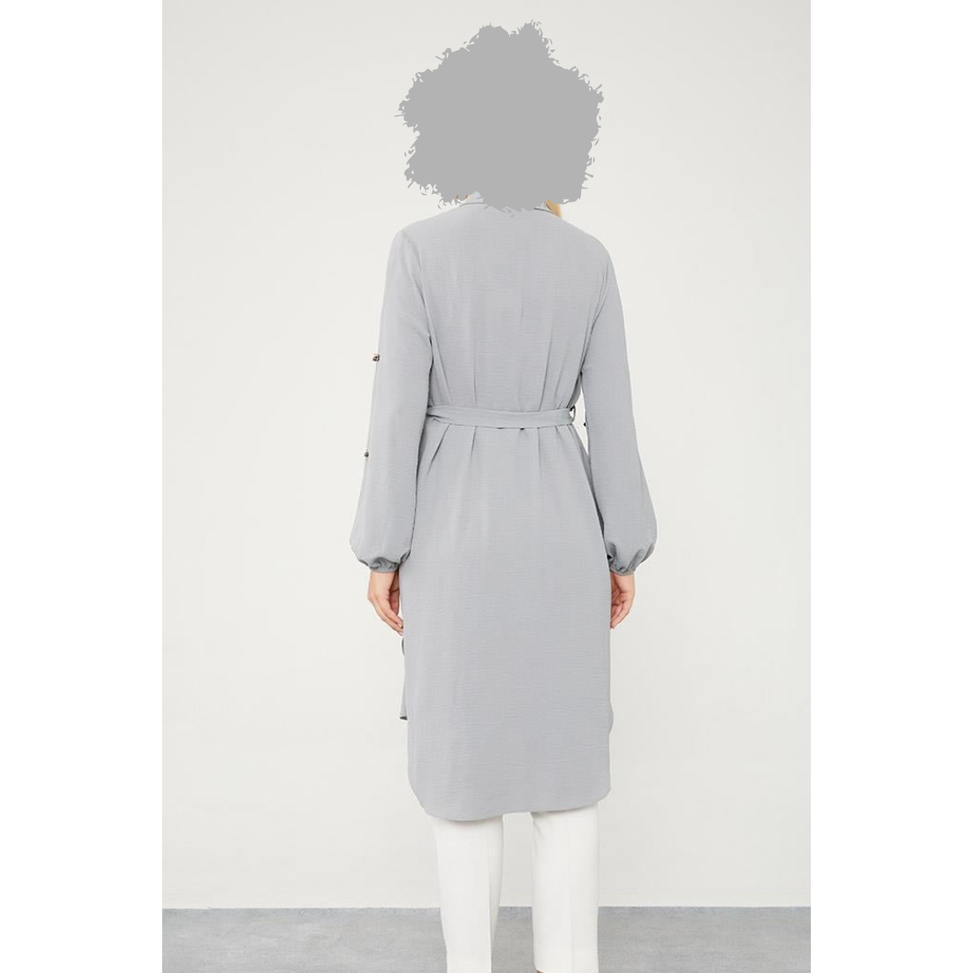Tunic with Embellished Stone Sleeves – Stylish Women's Fashion Top