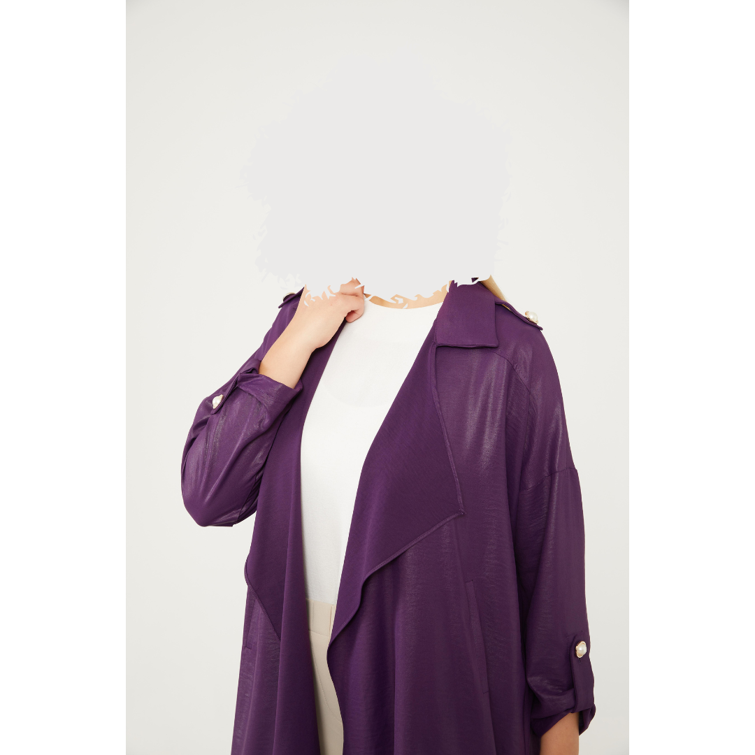 Women's Short Cape with Epaulette Detail – Stylish and Versatile Women's Outerwear