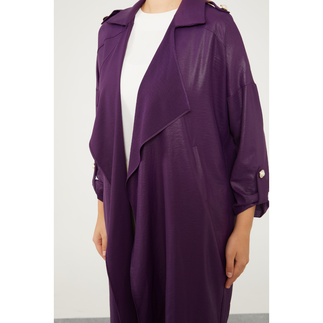 Women's Short Cape with Epaulette Detail – Stylish and Versatile Women's Outerwear