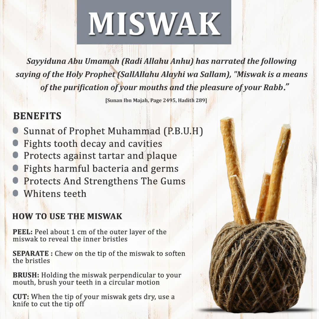 Natural Miswaak Toothbrush – Eco-Friendly Oral Care