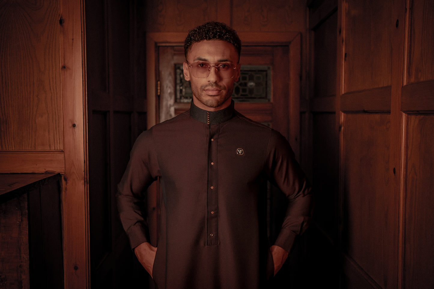 Crimson Illusion Thobe – Exquisite Designer Islamic Wear from London
