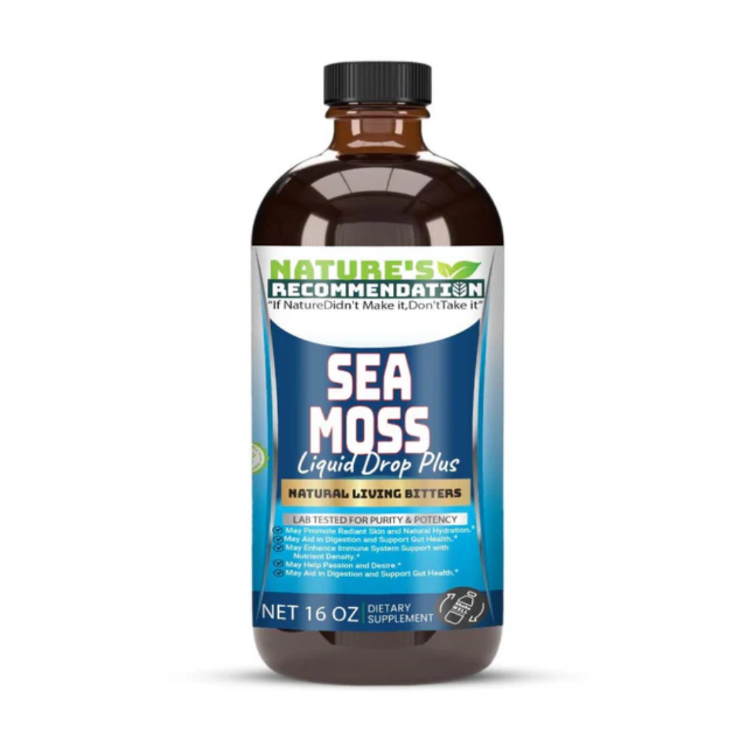 Sea Moss Liquid Drop Plus Natural Living Bitters 16oz