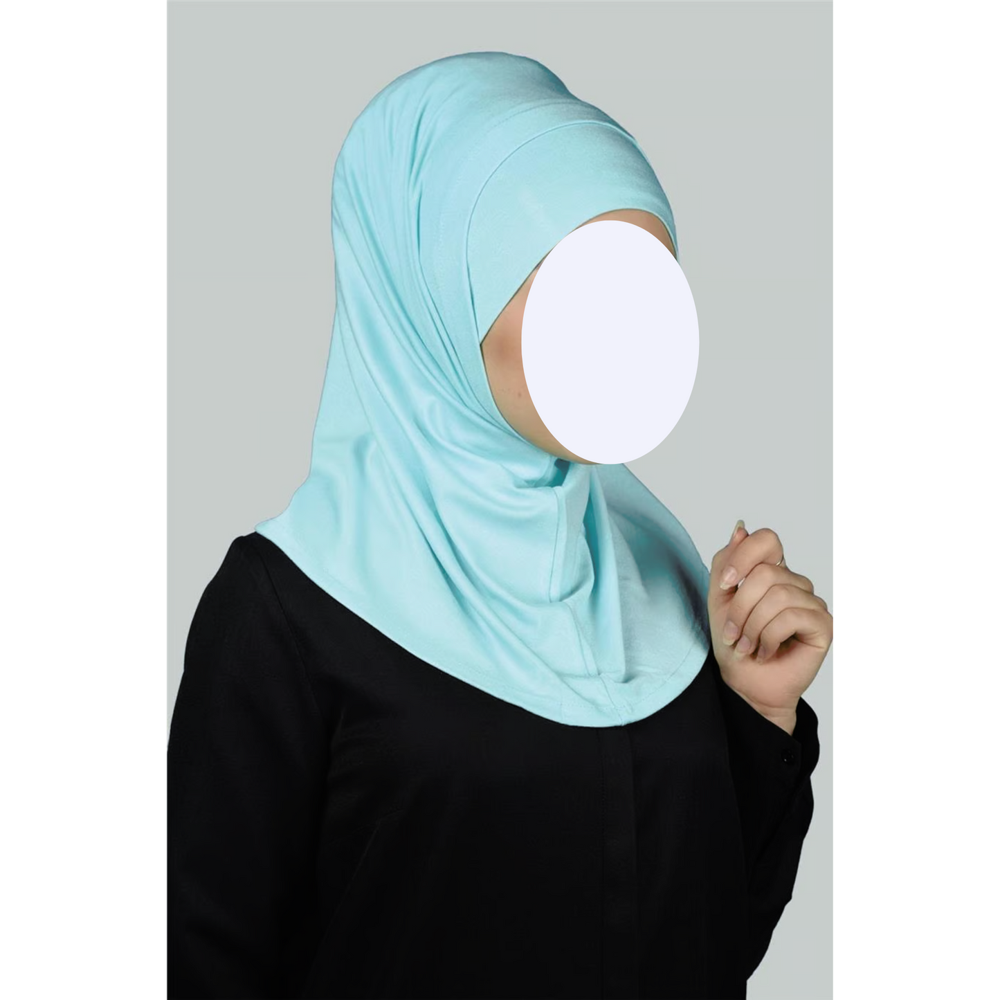Baby Blue Two-Piece Hijab (Adults)