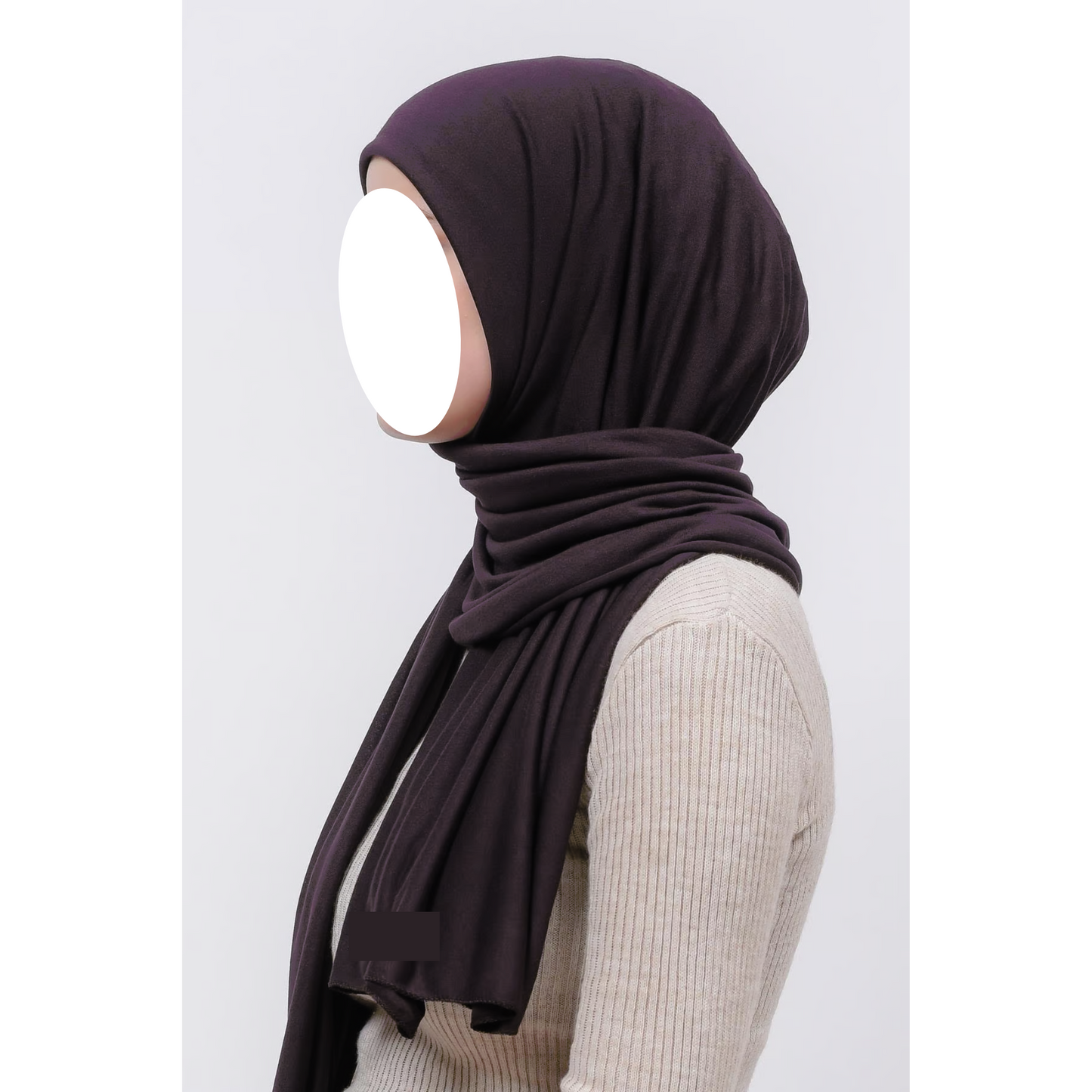 Dark Brown Jersey Hijab