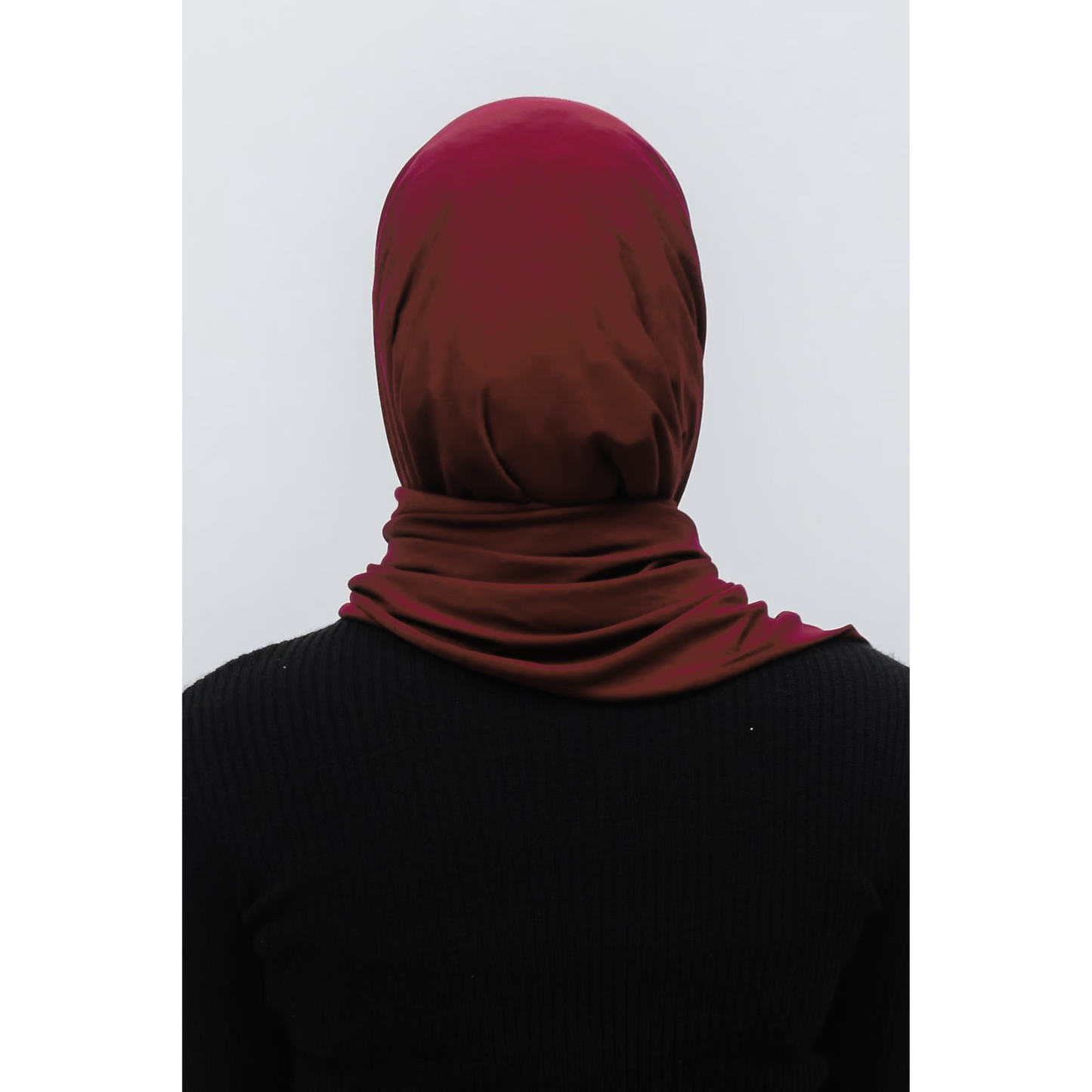 Burgundy Jersey Hijab
