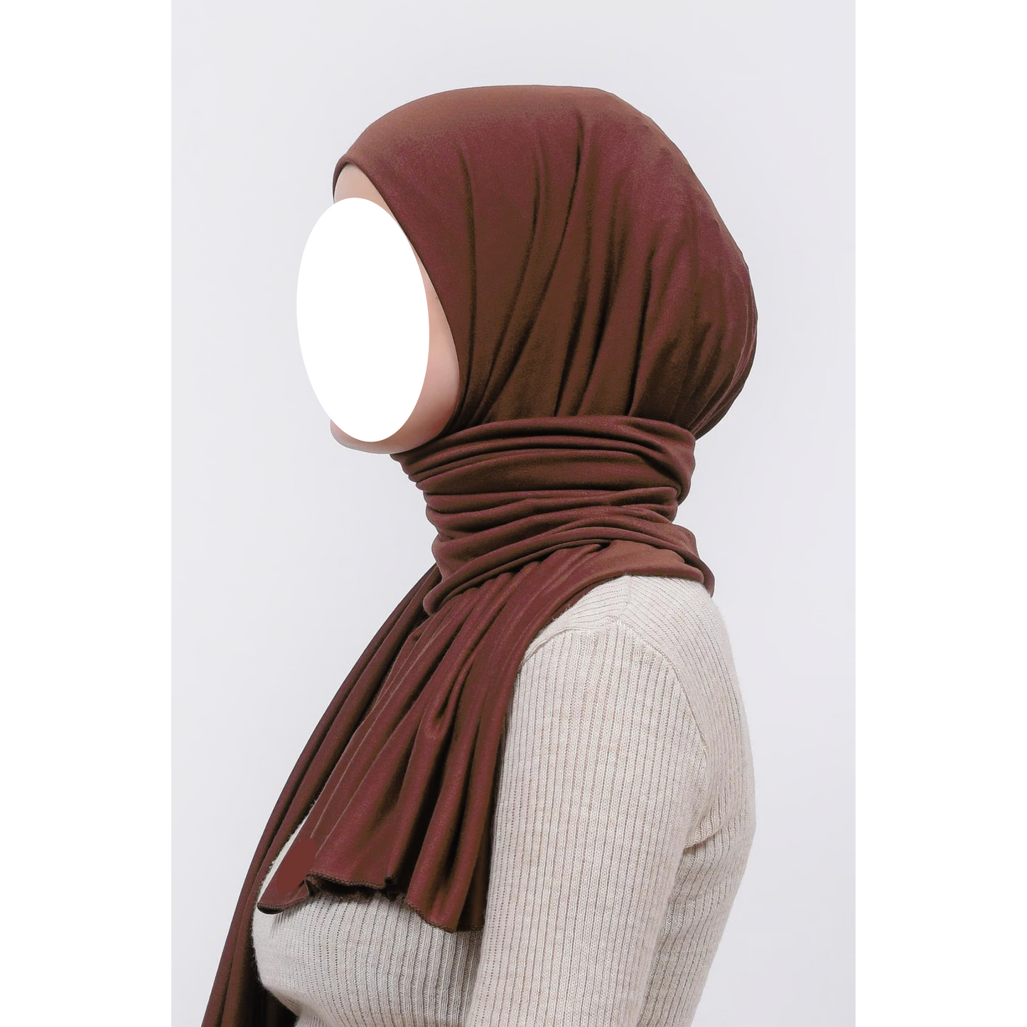 Brown Jersey Hijab