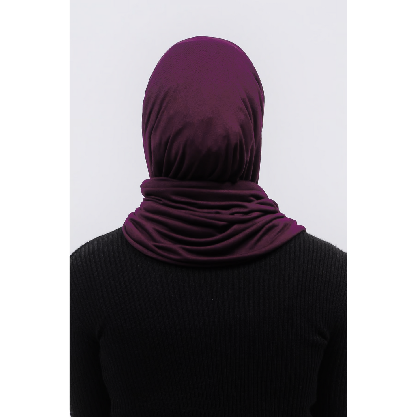 Dark Purple Jersey Hijab