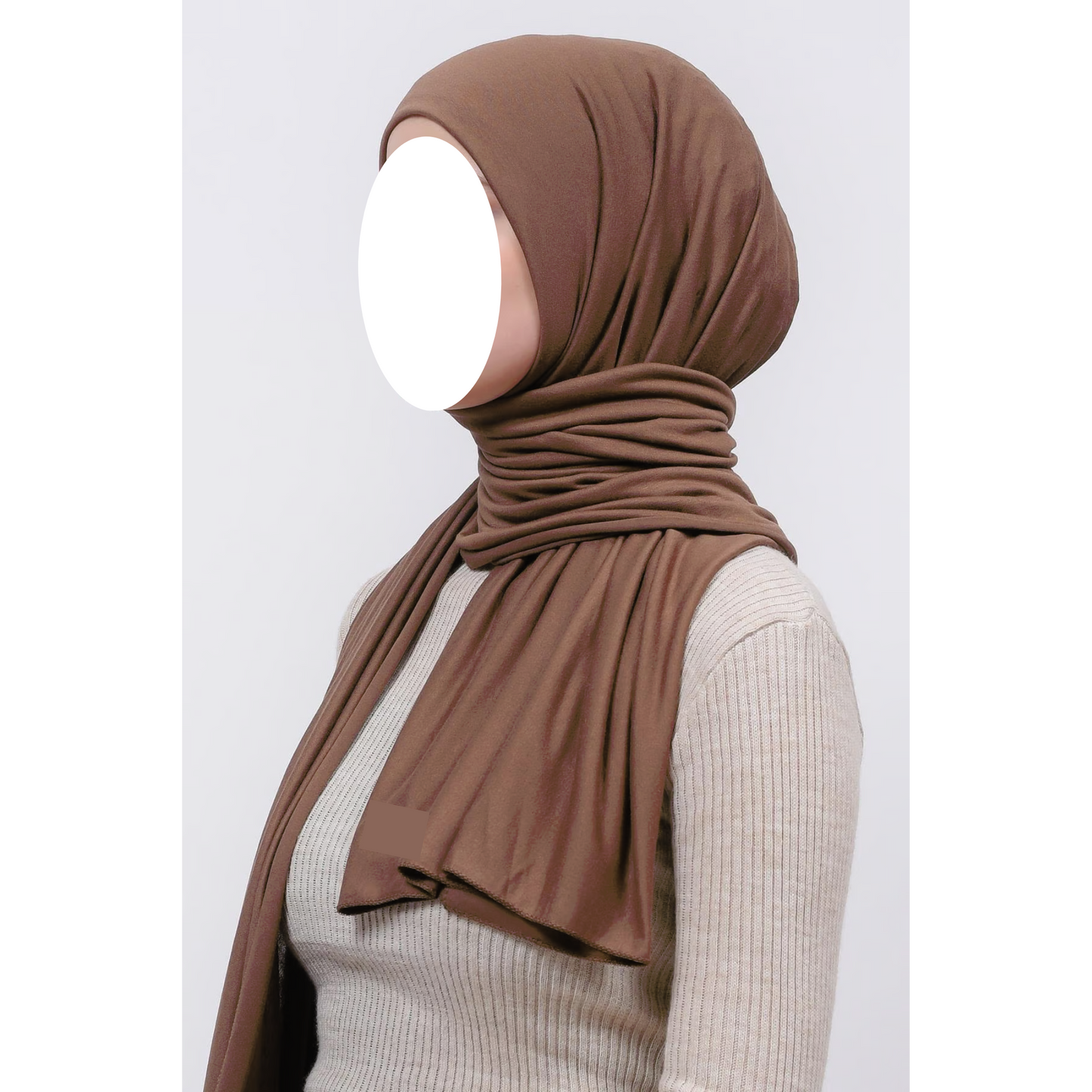 Hazel Brown Jersey Hijab