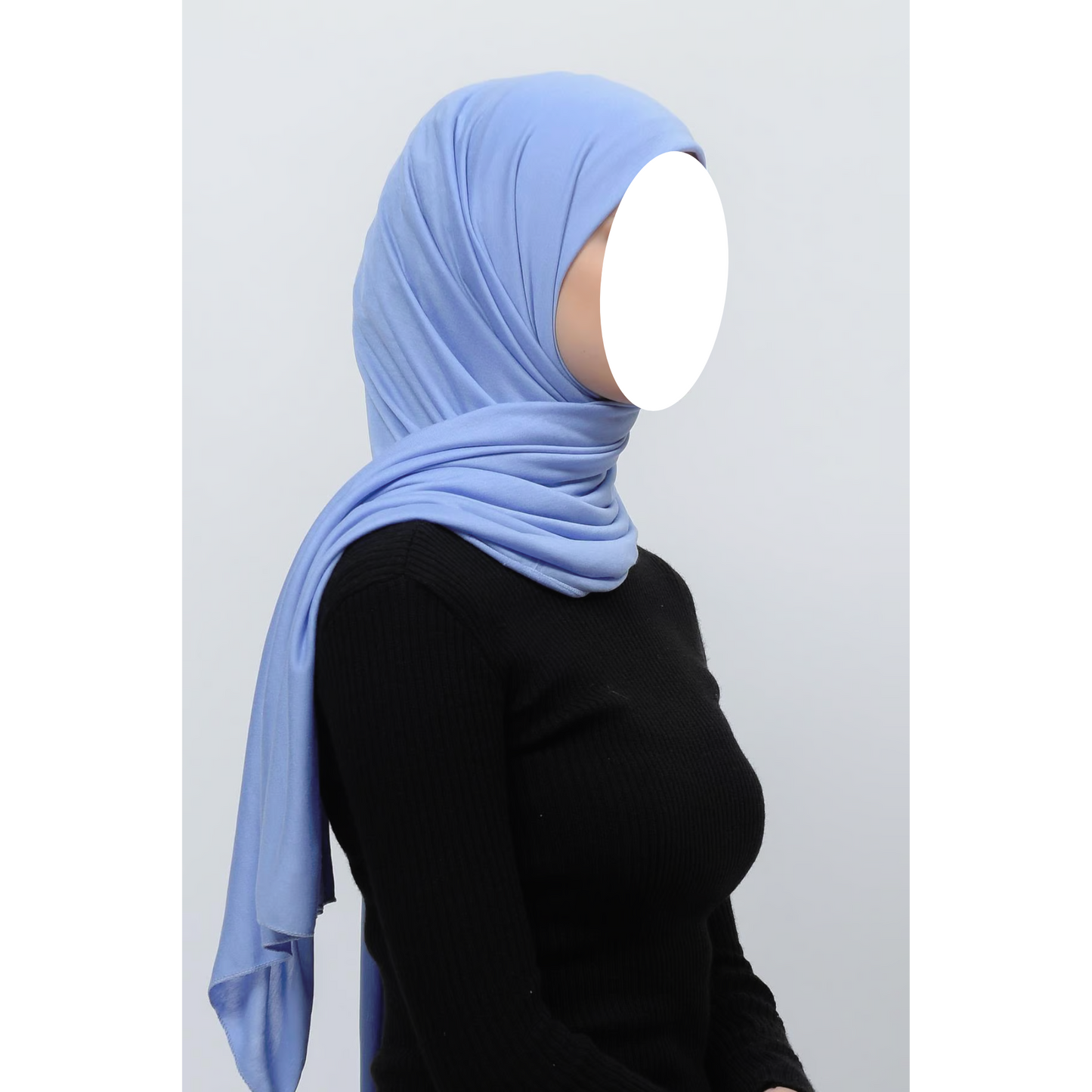 Baby Blue Jersey Hijab