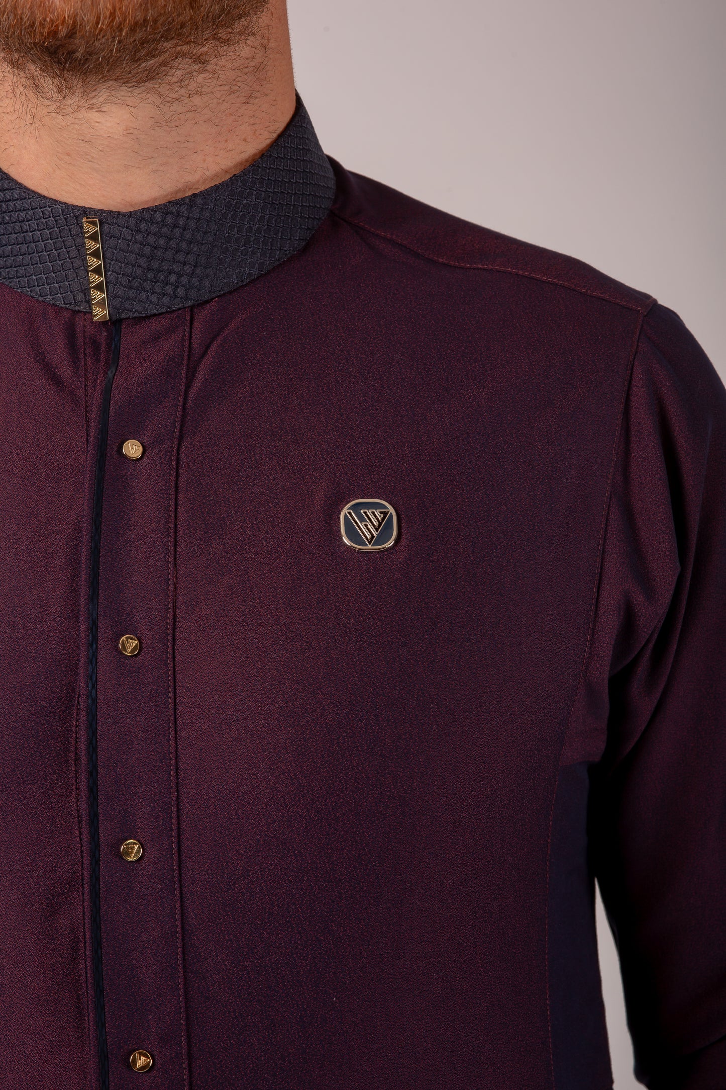 Crimson Illusion Thobe – Exquisite Designer Islamic Wear from London