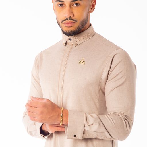 Basic Beige Thobe - Elegant Designer Muslim Wear from London