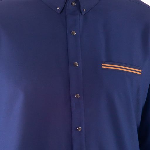 Polo Blue Thobe - Elegant Designer Muslim Wear from London
