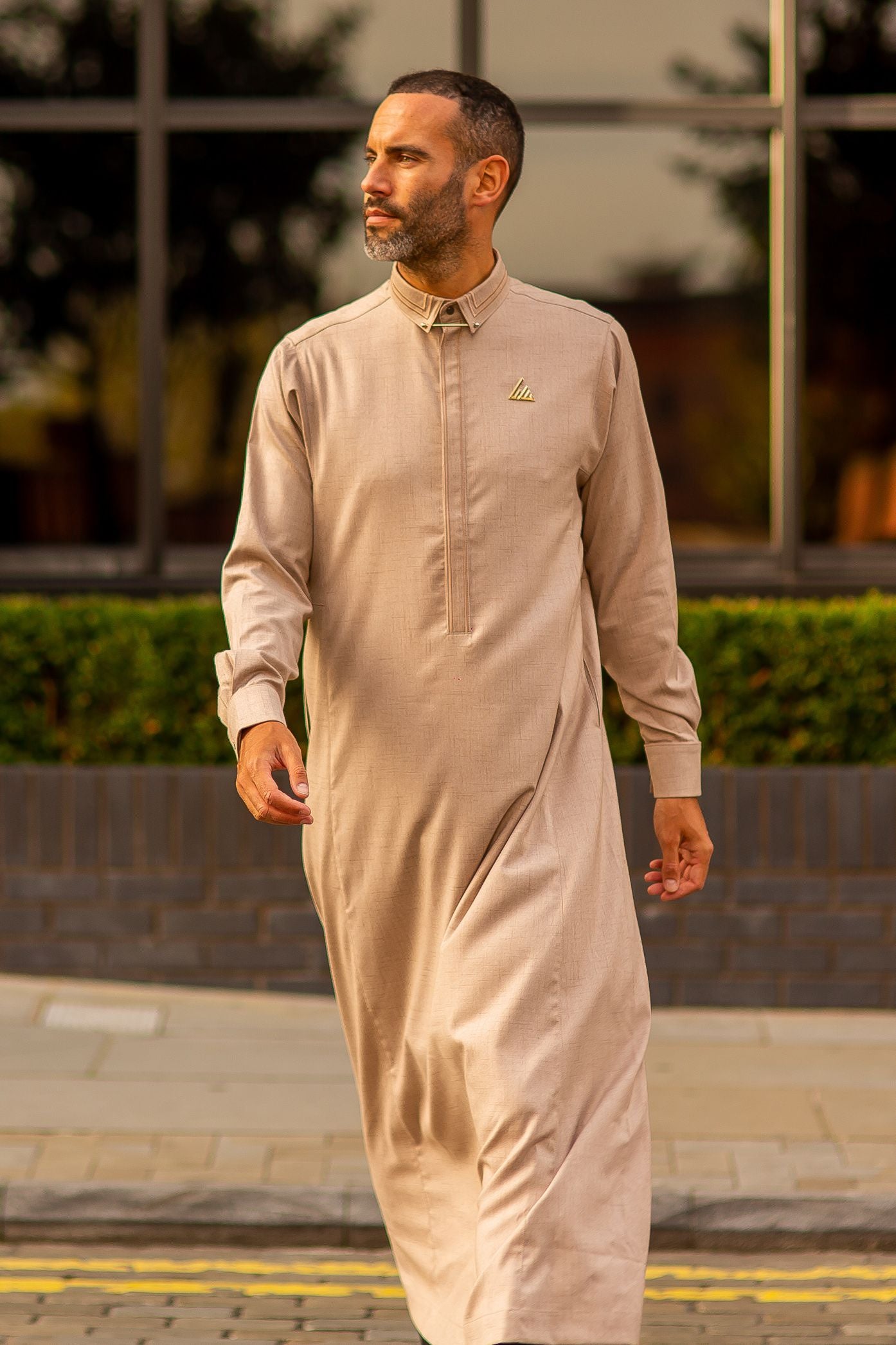 Basic Beige Thobe - Elegant Designer Muslim Wear from London