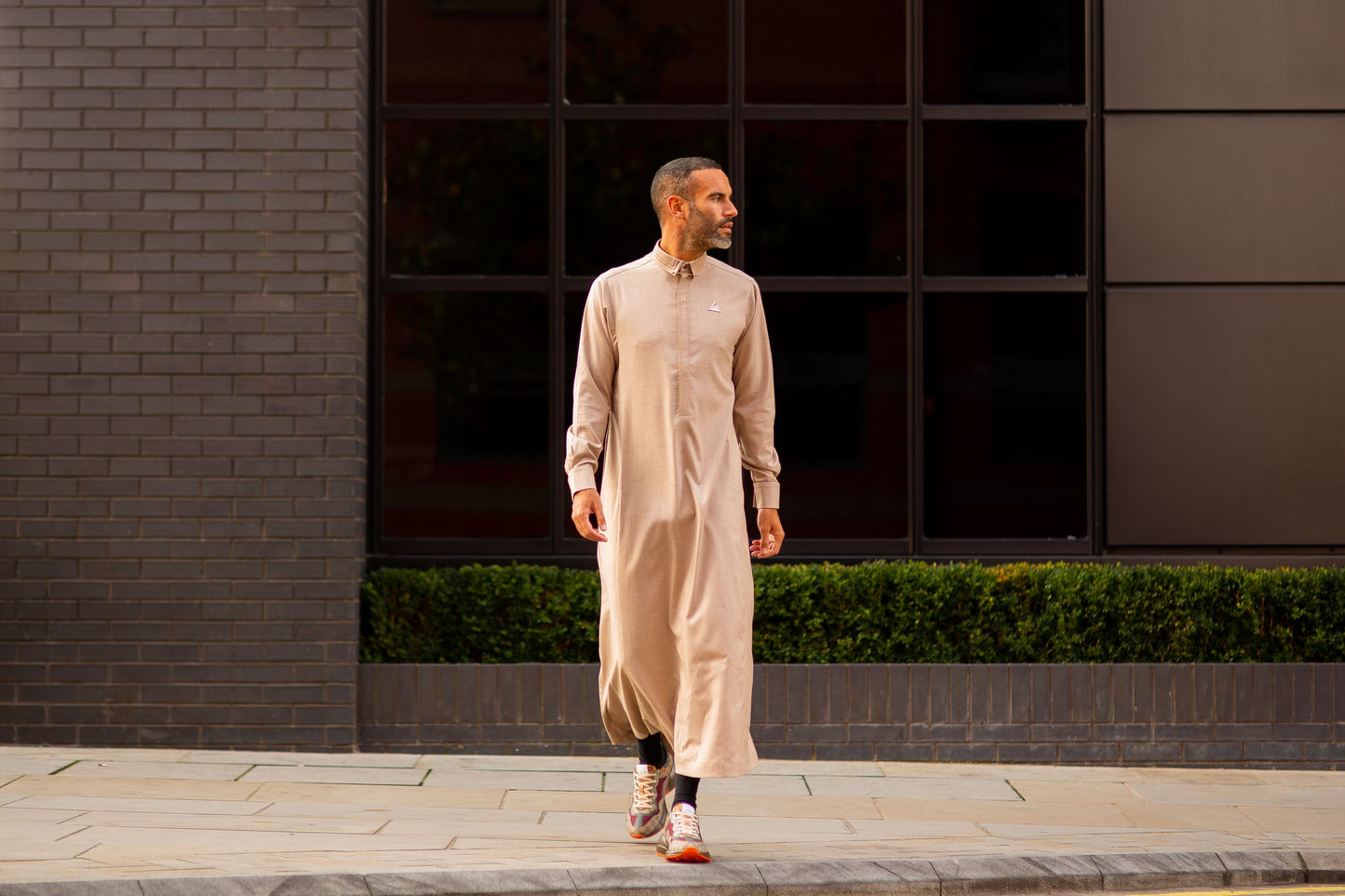 Basic Beige Thobe - Elegant Designer Muslim Wear from London