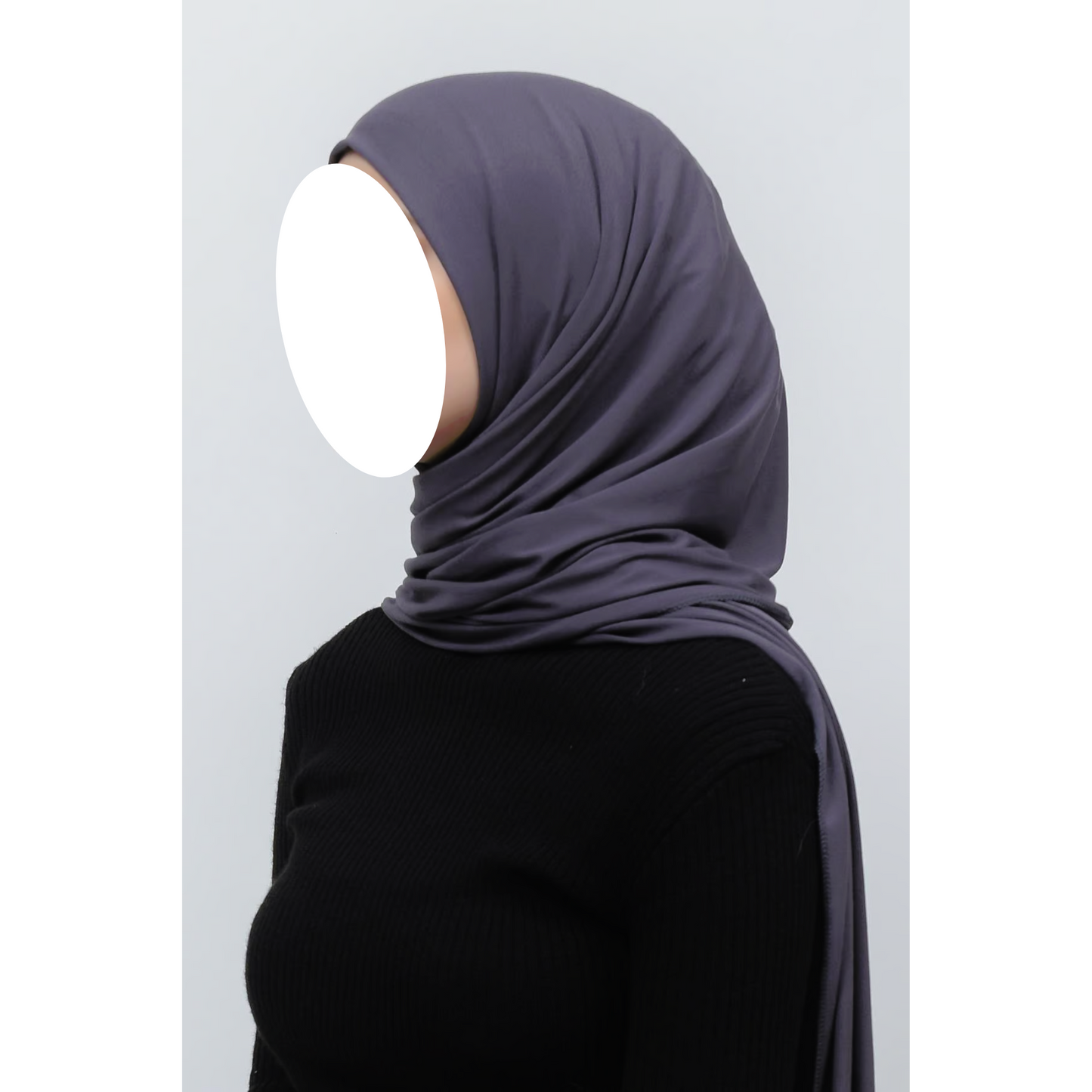 Charcoal Jersey Hijab