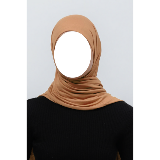 Orange Jersey Hijab
