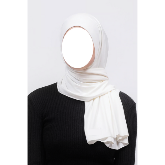 Off White Jersey Hijab