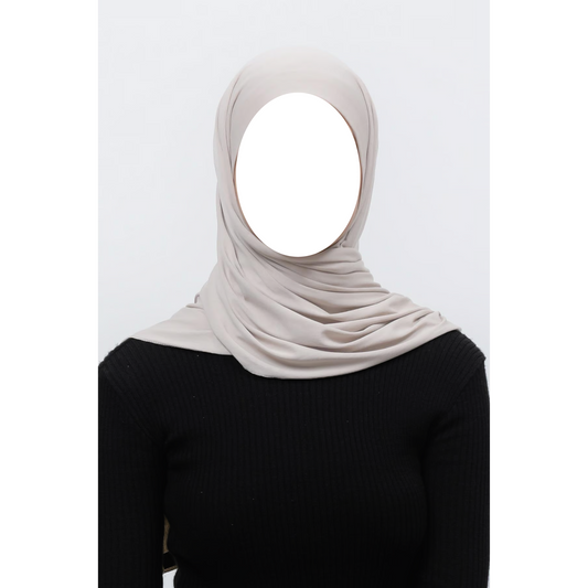 Light Beige Jersey Hijab