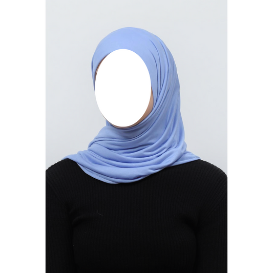 Baby Blue Jersey Hijab