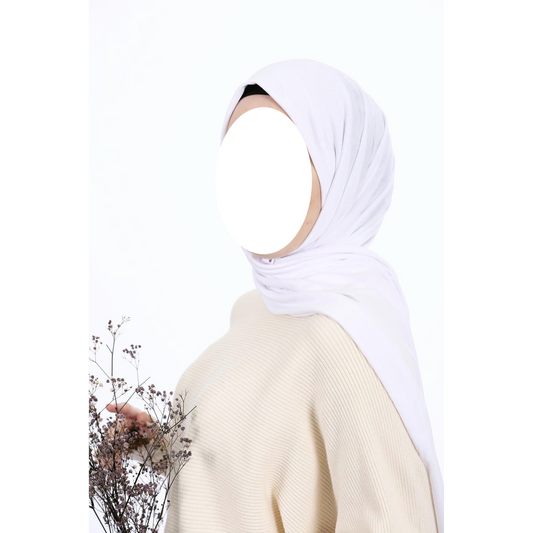 White Jersey Hijab