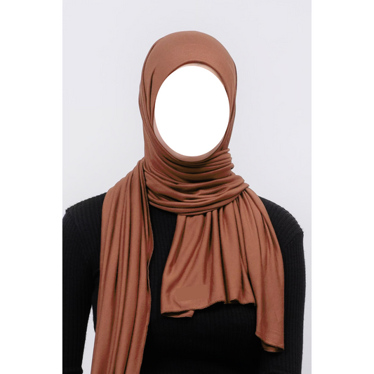 Light Brown Jersey Hijab
