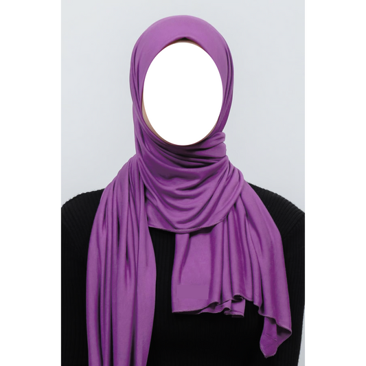 Purple Jersey Hijab