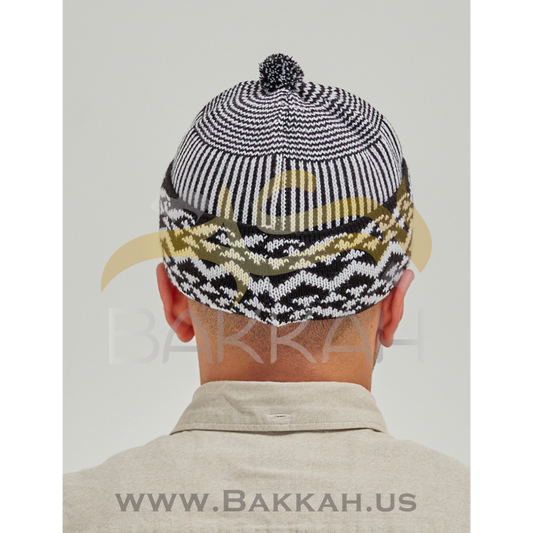 Black and White Pattern Winter Hat