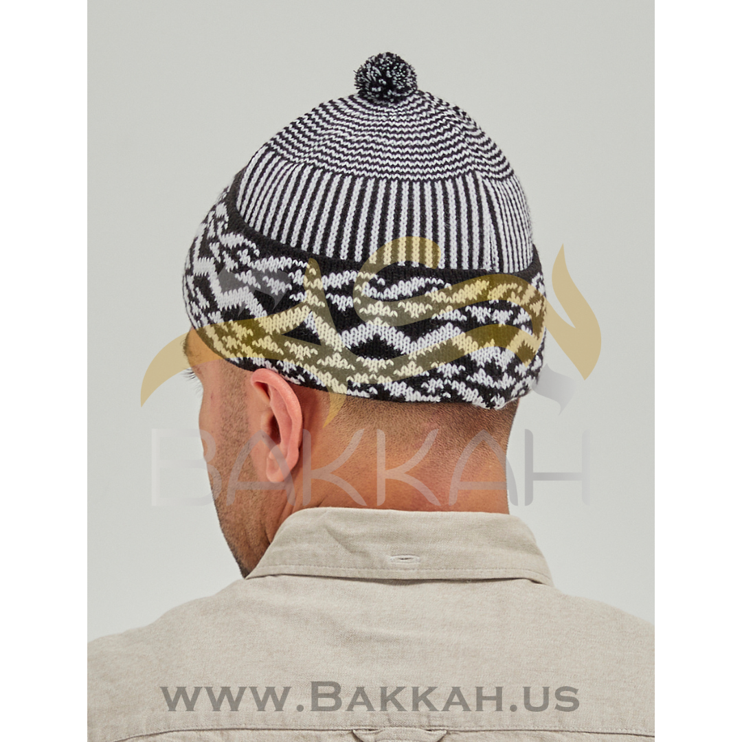 Black and White Pattern Winter Hat