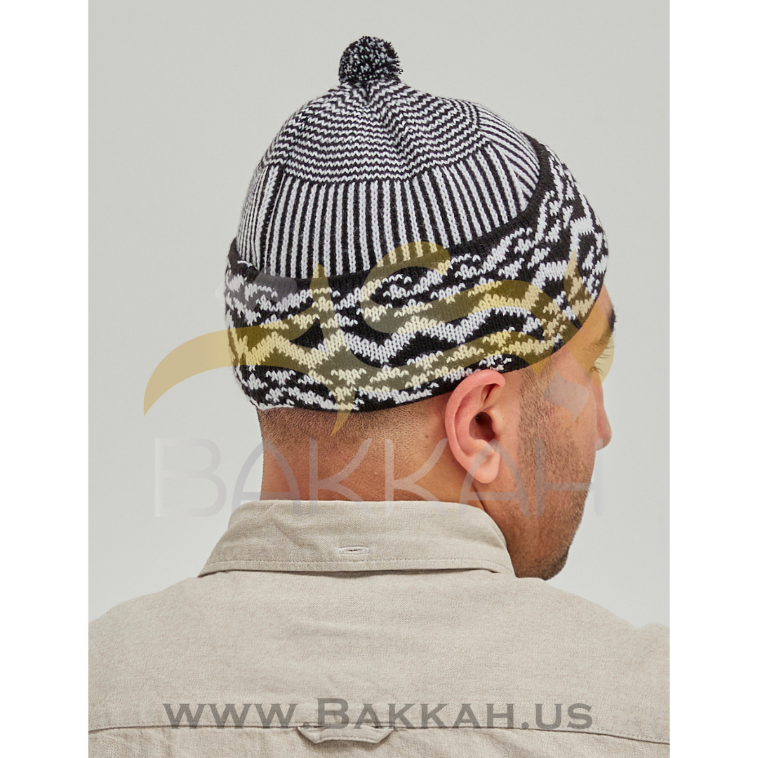 Black and White Pattern Winter Hat