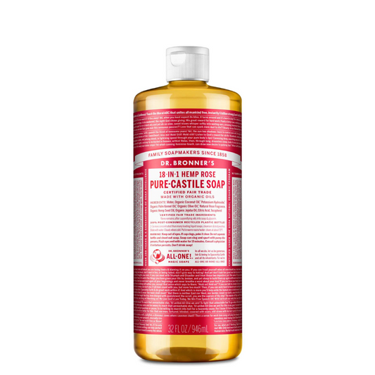 Dr. Bronner's Pure-Castile Hemp Rose Soap 32oz